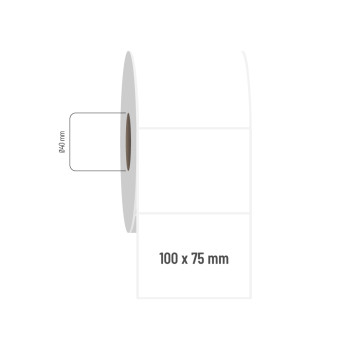 100x75 mm PP Opak Etiket 100x75 mm PP Opak Etiket