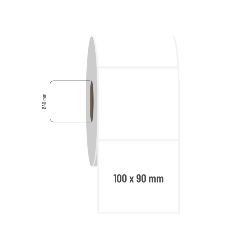 100x90 mm PP Opak Etiket 100x90 mm PP Opak Etiket