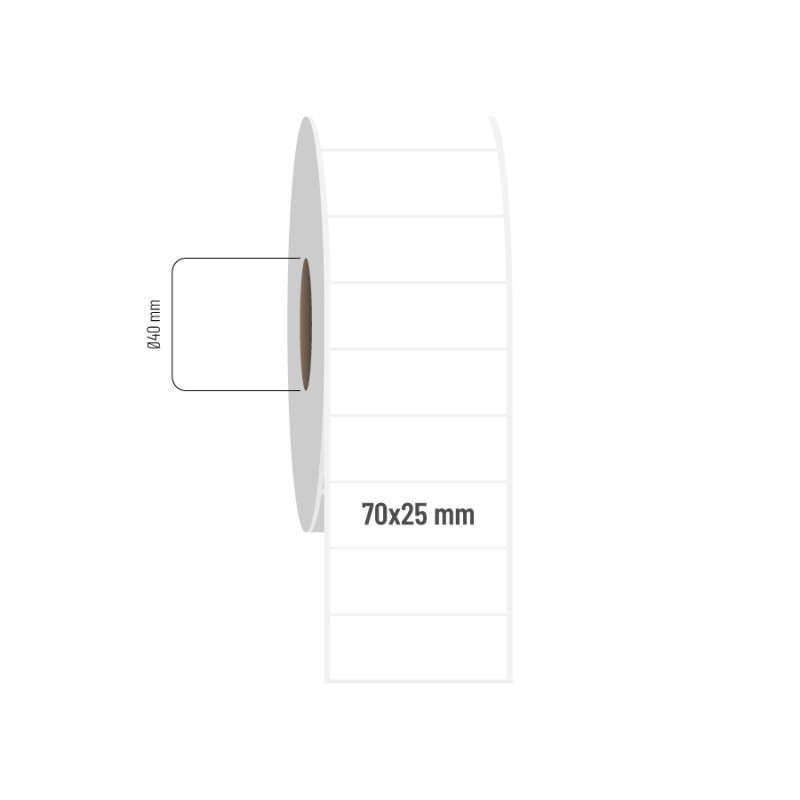 70x25 mm PP Opak Etiket 70x25 mm PP Opak Etiket