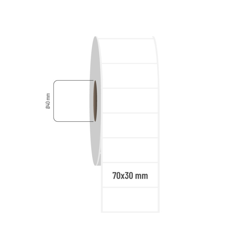 70x30 mm PP Opak Etiket 70x30 mm PP Opak Etiket