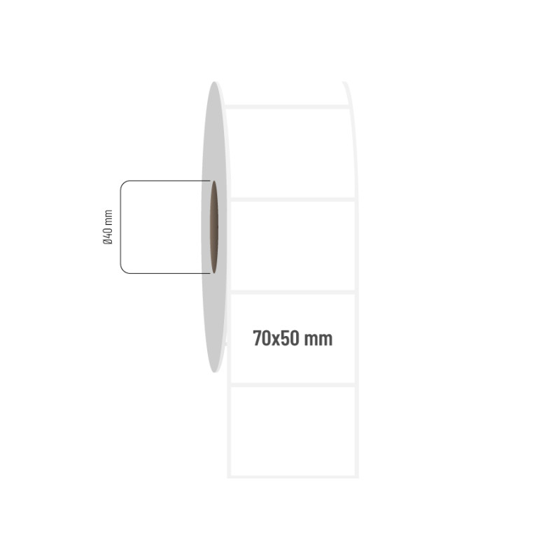 70x50 mm PP Opak Etiket 70x50 mm PP Opak Etiket