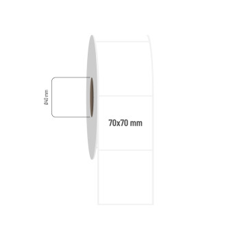 70x70 mm PP Opak Etiket 70x70 mm PP Opak Etiket