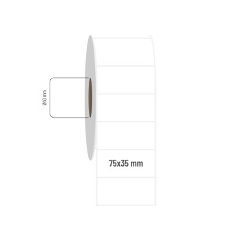75x35 mm PP Opak Etiket 75x35 mm PP Opak Etiket