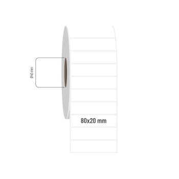 80x20 mm PP Opak Etiket 80x20 mm PP Opak Etiket