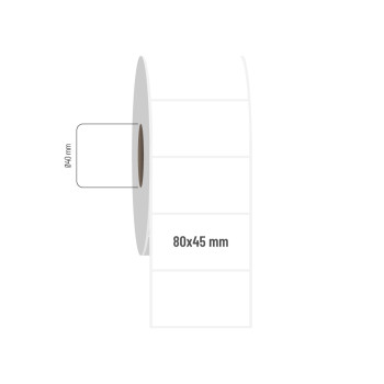 80x45 mm PP Opak Etiket 80x45 mm PP Opak Etiket