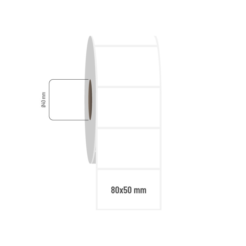 80x50 mm PP Opak Etiket 80x50 mm PP Opak Etiket
