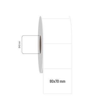 80x70 mm PP Opak Etiket 80x70 mm PP Opak Etiket