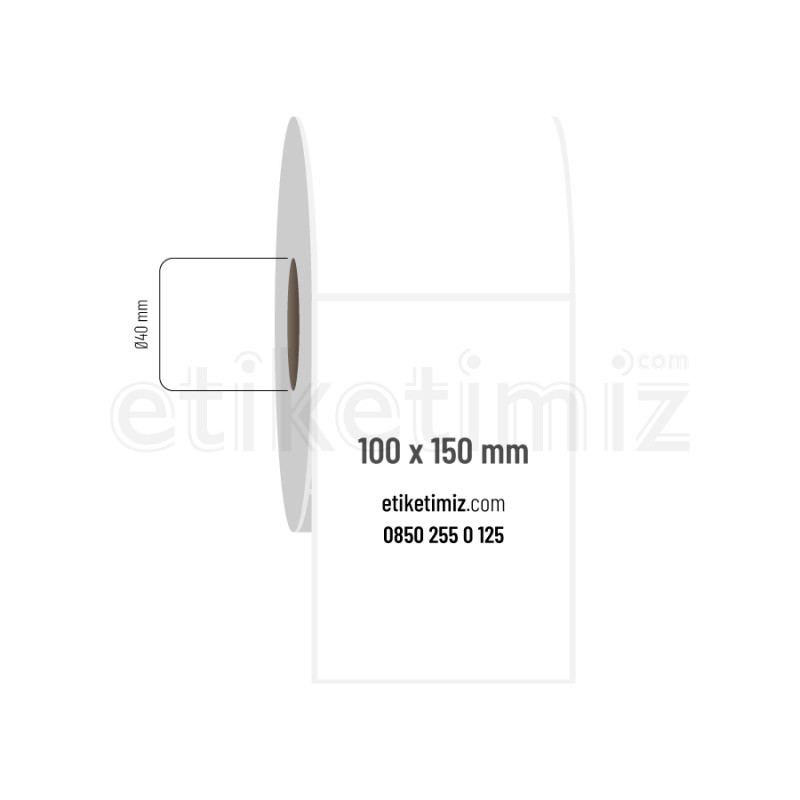 100x150 mm PP Şeffaf Etiket 100x150 mm PP Şeffaf Etiket