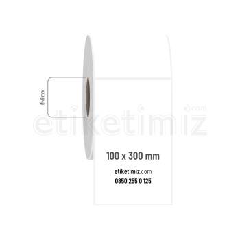 100x300 mm PP Şeffaf Etiket 100x300 mm PP Şeffaf Etiket