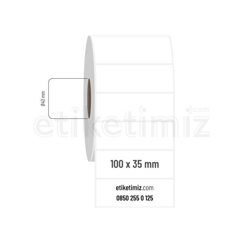 100x35 mm PP Şeffaf Etiket 100x35 mm PP Şeffaf Etiket