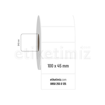 100x45 mm PP Şeffaf Etiket 100x45 mm PP Şeffaf Etiket