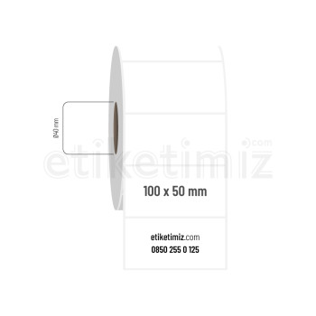 100x50 mm PP Şeffaf Etiket 100x50 mm PP Şeffaf Etiket