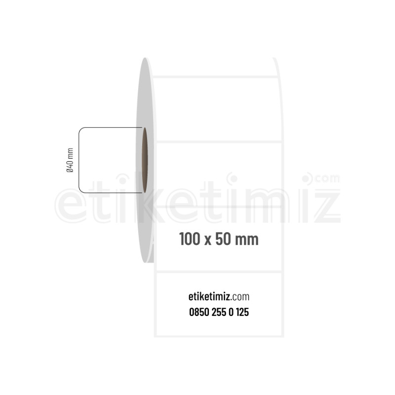 100x50 mm PP Şeffaf Etiket 100x50 mm PP Şeffaf Etiket