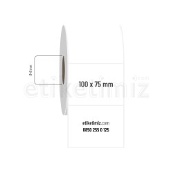 100x75 mm PP Şeffaf Etiket