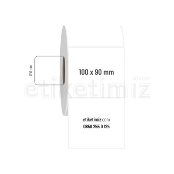 100x90 mm PP Şeffaf Etiket 100x90 mm PP Şeffaf Etiket