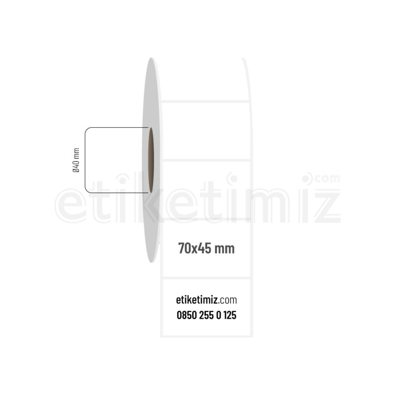 70x45 mm PP Şeffaf Etiket 70x45 mm PP Şeffaf Etiket