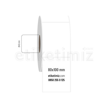 80x100 mm PP Şeffaf Etiket 80x100 mm PP Şeffaf Etiket