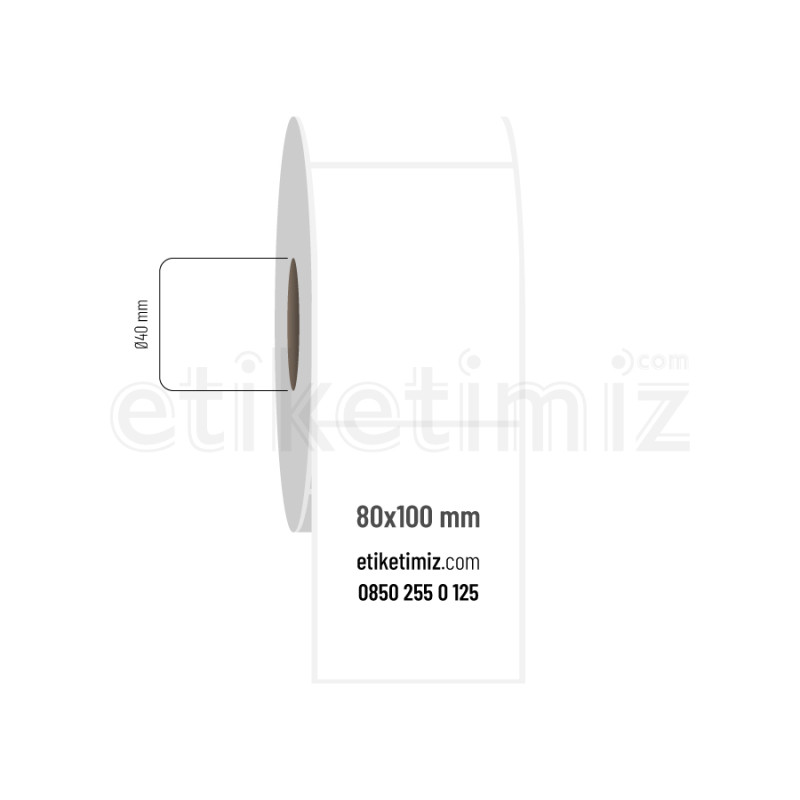80x100 mm PP Şeffaf Etiket 80x100 mm PP Şeffaf Etiket