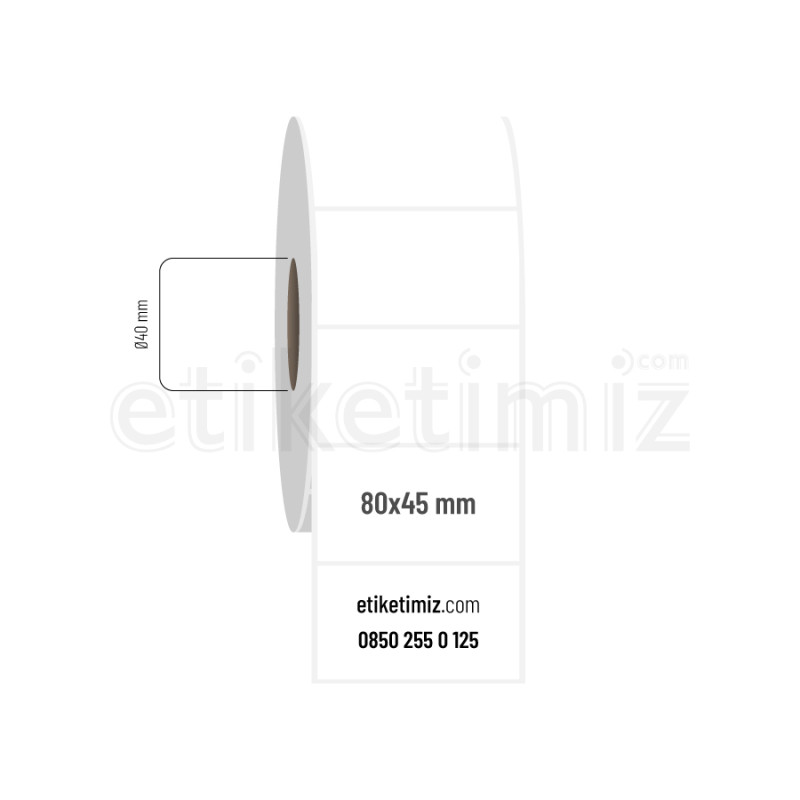 80x45 mm PP Şeffaf Etiket 80x45 mm PP Şeffaf Etiket