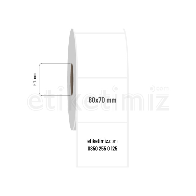 80x70 mm PP Şeffaf Etiket 80x70 mm PP Şeffaf Etiket