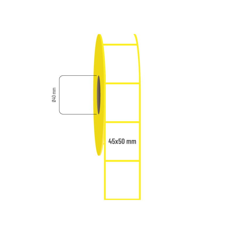 45x50 mm Kuşe Etiket 45x50 mm Kuşe Etiket