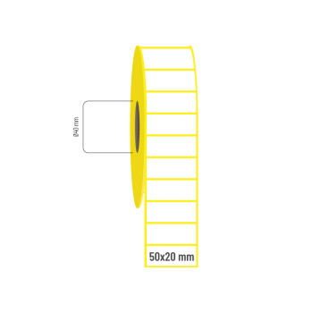 50x20 mm Kuşe Etiket 50x20 mm Kuşe Etiket
