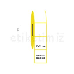 50x55 mm Kuşe Etiket