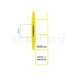 50x60 mm Kuşe Etiket