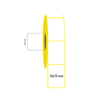 50x70 mm Kuşe Etiket 50x70 mm Kuşe Etiket