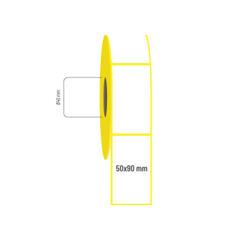 50x90 mm Kuşe Etiket 50x90 mm Kuşe Etiket