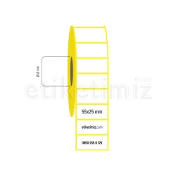 55x25 mm Kuşe Etiket