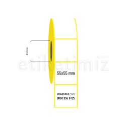 55x55 mm Kuşe Etiket