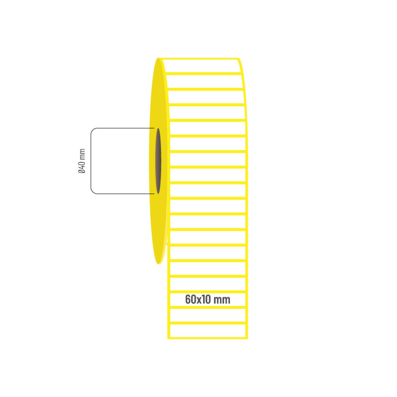 60x10 mm Kuşe Etiket