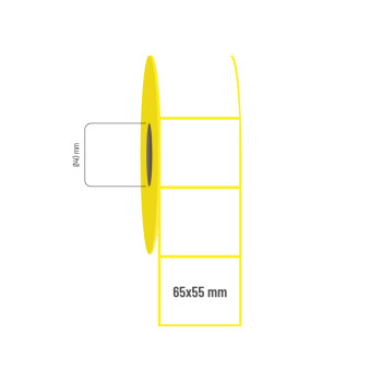 65x55 mm Kuşe Etiket 65x55 mm Kuşe Etiket