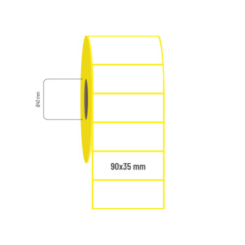 90x35 mm Kuşe Etiket 90x35 mm Kuşe Etiket