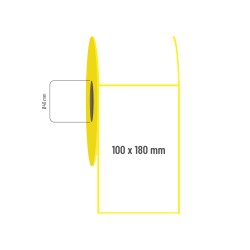 100x180 mm Kuşe Etiket 100x180 mm Kuşe Etiket