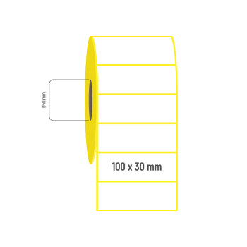 100x30 mm Vellum Etiket 100x30 mm Vellum Etiket