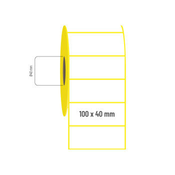 100x40 mm Vellum Etiket 100x40 mm Vellum Etiket