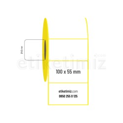 100x55 mm Kuşe Etiket