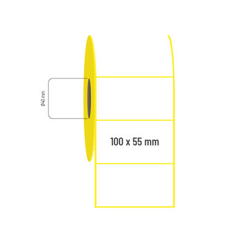 100x55 mm Vellum Etiket 100x55 mm Vellum Etiket