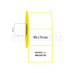 100x70 mm Kuşe Etiket