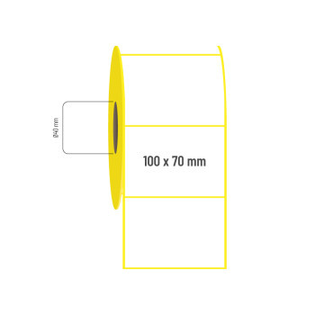 100x70 mm Vellum Etiket 100x70 mm Vellum Etiket