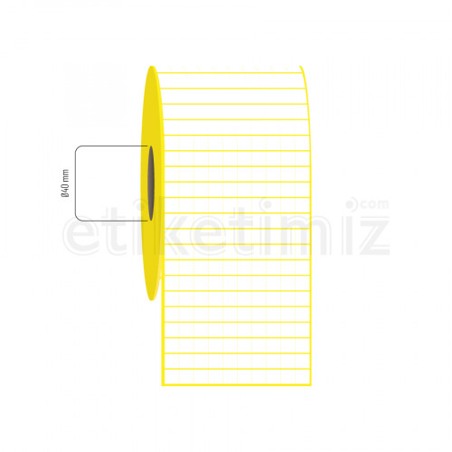 10x10 mm 10'lu Bitişik Eco Termal Etiket