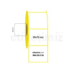 80x70 mm Vellum Etiket