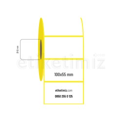 100x55 mm Lamine Termal Etiket
