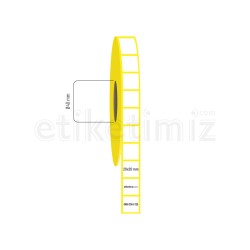 20x20 mm Lamine Termal Etiket