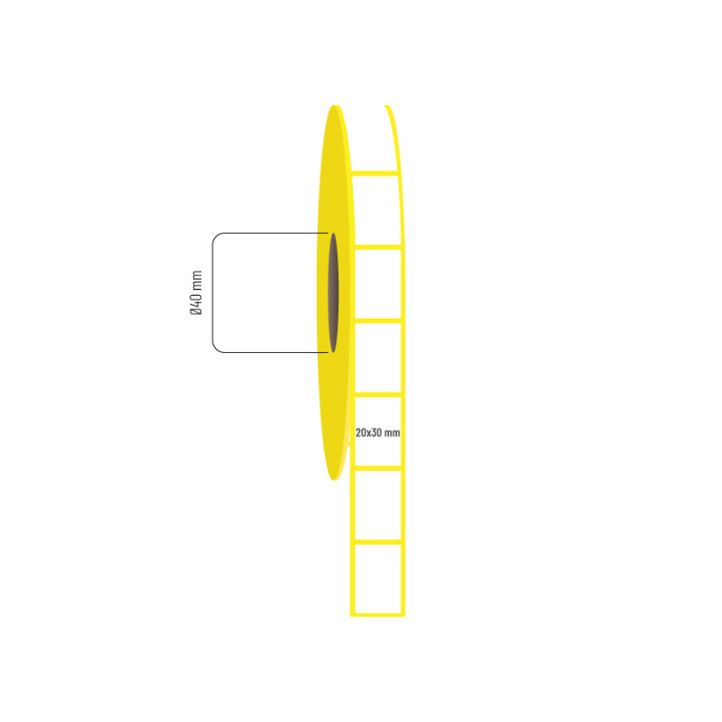 20x30 mm Lamine Termal Etiket 20x30 mm Lamine Termal Etiket