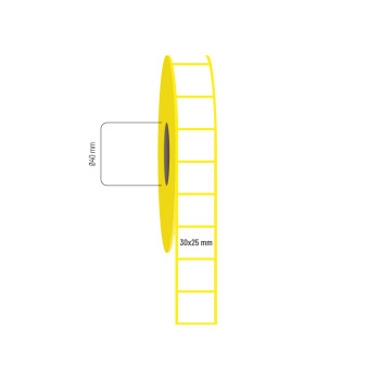 30x25 mm Lamine Termal Etiket