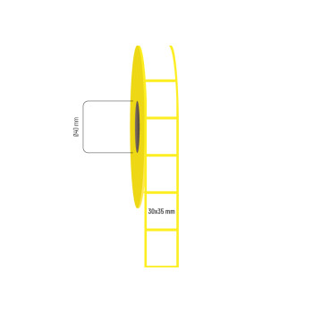 30x35 mm Lamine Termal Etiket