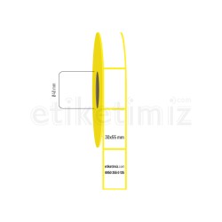 30x55 mm Lamine Termal Etiket